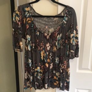 Ft and flare floral top